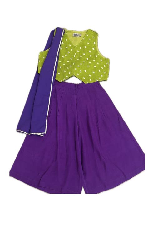 Girl Bandhani Top Set – Tiber Taber Kids