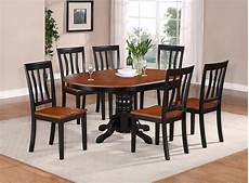 Kitchen Dining Sets by 7 Pc Oval Dinette Kitchen Dining Set Table W 6 Wood Seat Kitchen Dining Sets