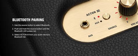Marshall Acton III Wired Connectivity Stereo Home Speakers with ...