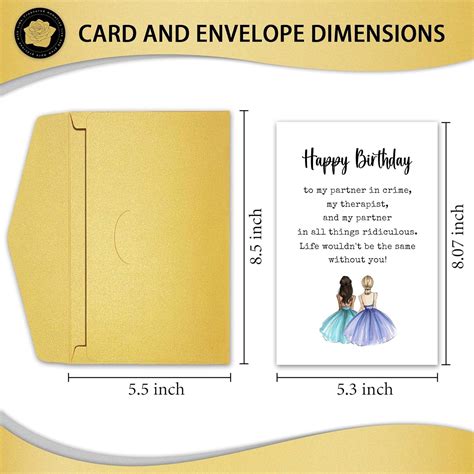 Qiyepbro Best Friend Birthday Card, Birthday Card for Bestie, India | Ubuy