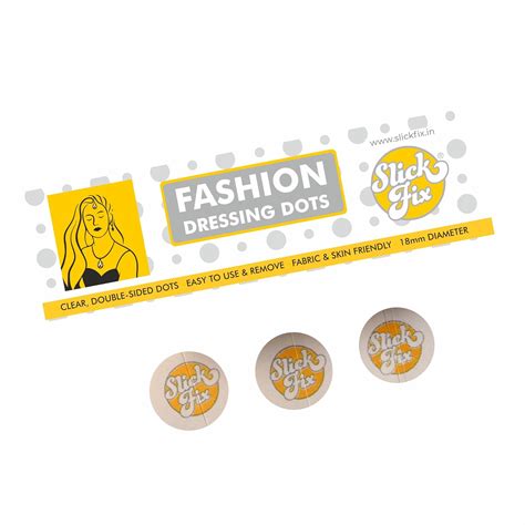SLICKFIX Super Saver Pack -Fashion Dressing Dots Tape (Pack of 180 ...