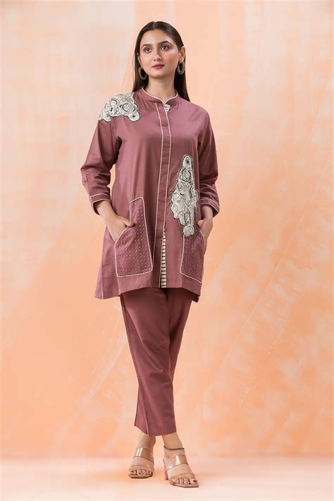 Hand Appliqued Cotton Co-ord Set– Sacred Suta