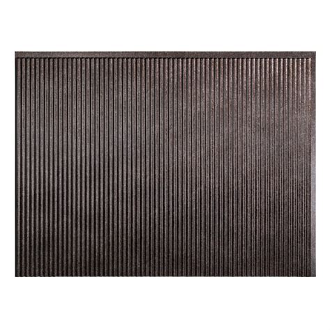 Fasade Rib 18.25-in x 24.25-in Smoked Pewter Backsplash Panels PB5227 ...