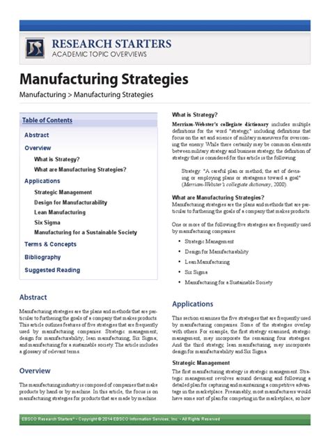 Manufacturing Strategy 的图像结果