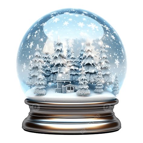 3d Christmas Snow Globe, Snow Globe, 3d Snow, 3d Christmas PNG ...