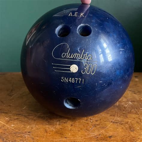 Vintage 1970s Blue Columbia 300 Bowling Ball - Etsy