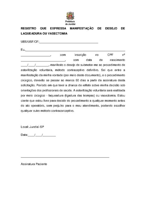 Formularios mac cirurgicos 2024 - REGISTRO QUE EXPRESSA MANIFESTAÇÃO DE ...