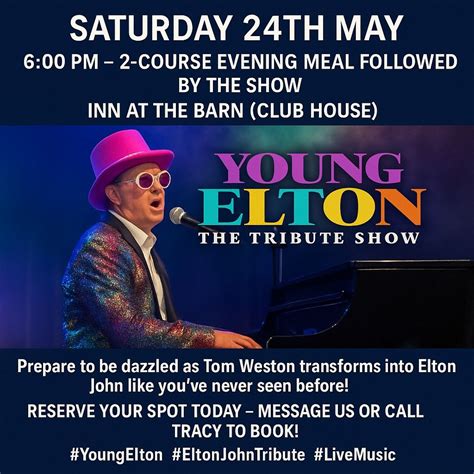 ? Rocket Man is here! Young Elton , Lowgate, Fleet, PE12 8LN Spalding ...