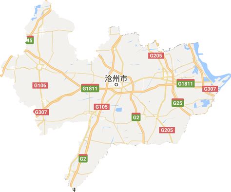 沧州市高清电子地图