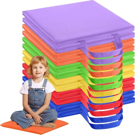 Amazon.com: Suzile 12 Pcs 12'' Square Floor Cushions for Kids Classroom ...