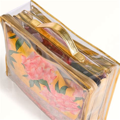 Gold Trousseau Storage Bags Online - Premium Clothes Organiser | Nestasia