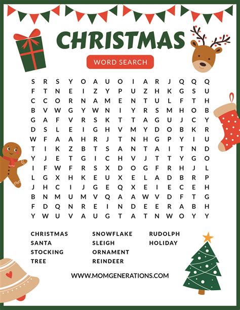 Christmas Printable Word Searches