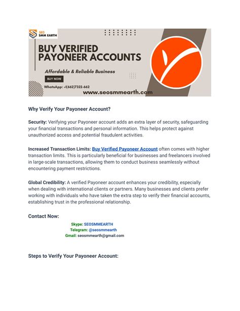 PPT - top 5 Best Site To Buy Verified Payoneer Accounts ? PowerPoint ...