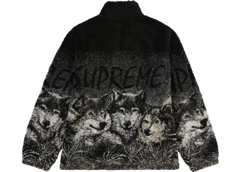 SUPREME WOLVES SWEATER BLACK MEN'S