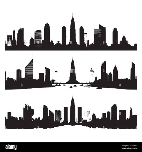 Chicago Skyline Silhouette Vector