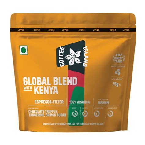 Buy Global Blend Kenya Coffee Beans | Coffee Island India