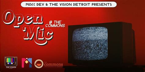 Open Mic @ The commons, The Commons, Detroit, 16 March to 21 December ...