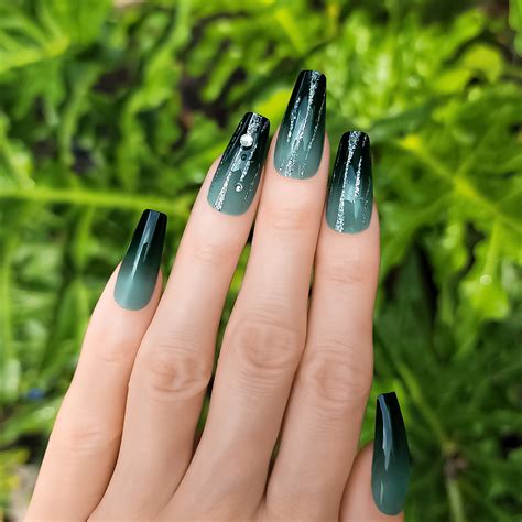 Light Green And White Ombre Nails at Floyd Holley blog