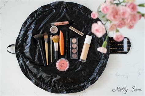 Image result for Round Drawstring Cosmetic Bag Pattern