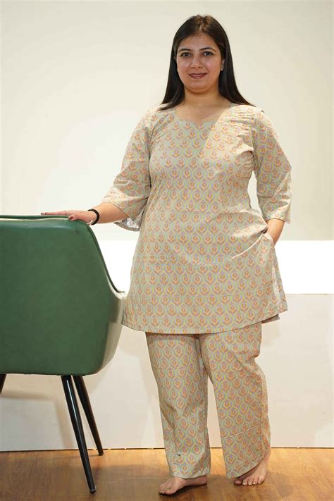 Buy Plus Size Earthy Grey Cotton Night Suit | Apella - The XS to 10XL Store