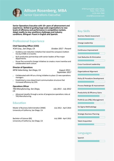 Chief Operating Officer Resume Examples and Templates for 2025 - ResumeBuilder.com