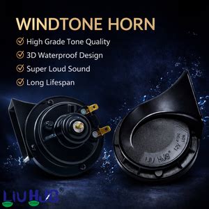 LIU HJG Windtone Horn 410/510Hz 105-118dB Super Loud Sound 3D Waterpro