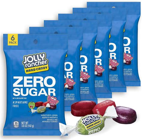 Amazon.com: JOLLY RANCHER Zero Sugar Assorted Fruit Flavored Hard Candy ...