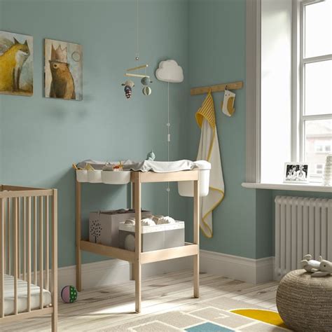 SNIGLAR changing table, birch/white, 72x53 cm (283/8x207/8") - IKEA