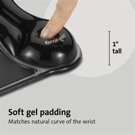 Office Desk Comfort Pad Kensington Duo Gel Keyboard Wrist Rest ...