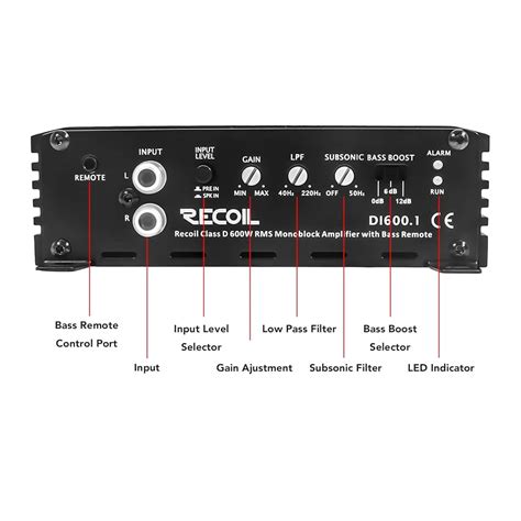 Recoil DI600.1 Class-D Car Audio Mono-Block India | Ubuy