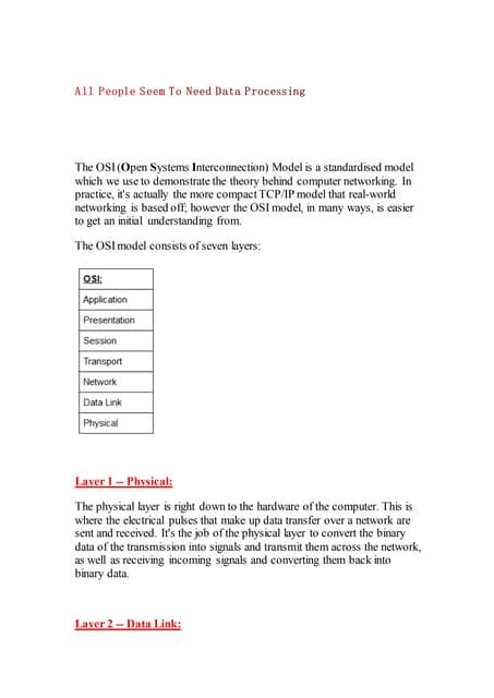 Image result for OSI Layer Model