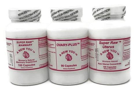 Buy Ovary, Uterus and Mammary Bovine Glandular Capsules Feminizing ...