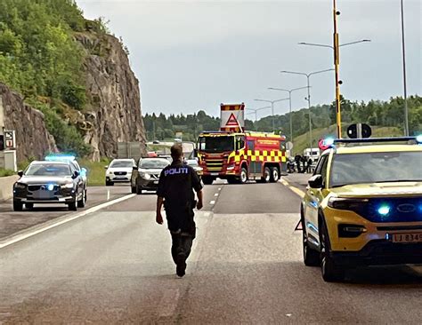Tønsberg, E18 | Trafikkulykke i tunnel på E18: – Politiet anmelder saken