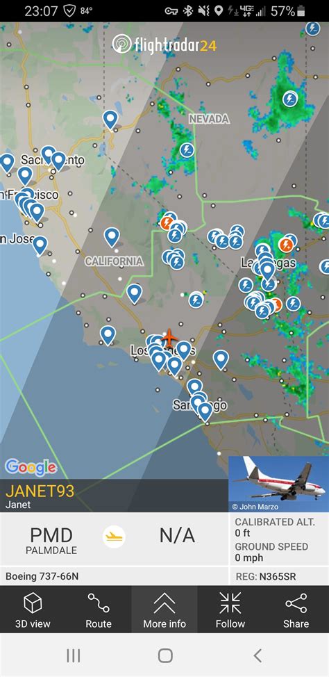 I found a Janet possibly leaving Palmdale Regional Airport which ...