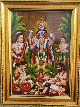 SRI BALAJI ACRALICS Satyanarayana Swamy Religious Frame Price in India ...