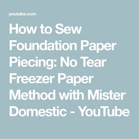 Image result for Freezer Paper Paper Piecing Method