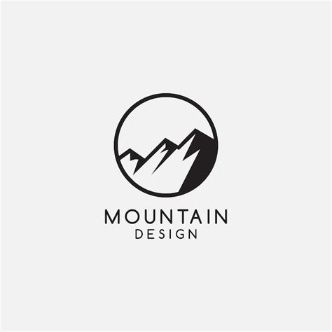 Mountain logo icon design template | Premium Vector