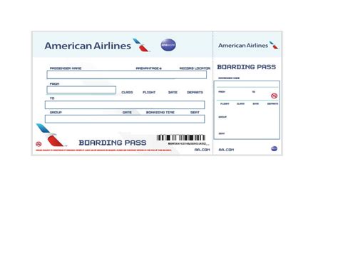 Printable Fake Plane Ticket Confirmation, The dummy ticket contains ...