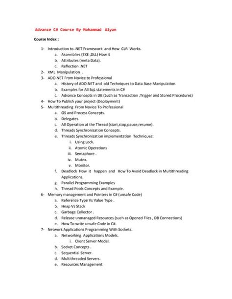 Course Index 的图像结果