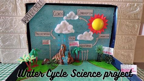 Science Project / Water Cycle Model/ DIY Water Cycle Project/ Science Exhibition #homemitra #diy ...