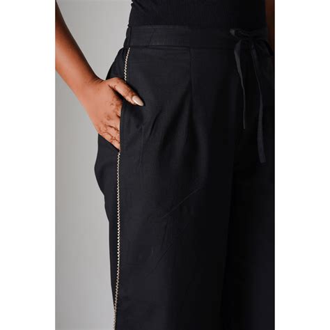 Dubai Bling Black Cotton Pants – The Good Artisan