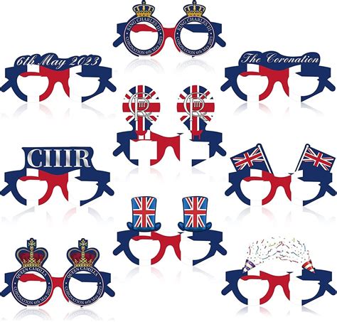 Coronation Decorations, Union Jack Party Glasses | Ubuy India