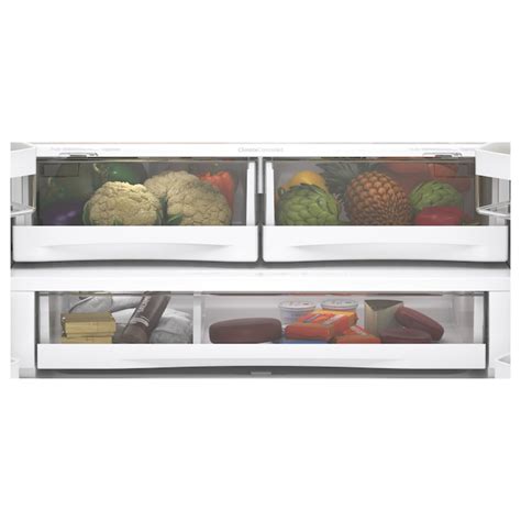 GE 28.7-cu ft French Door Refrigerator with Ice Maker (Fingerprint ...