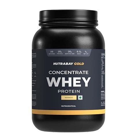 Nutrabay Gold Whey Protein Concentrate with Digestive Enzymes & Vitamin ...
