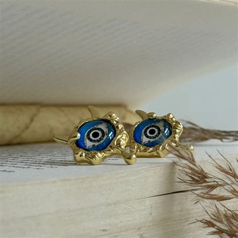 Evil Eye Studs – Rama India
