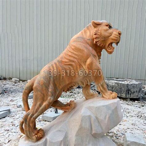 老虎雕塑-石雕、铜雕、玻璃钢雕塑老虎-河北共为雕塑