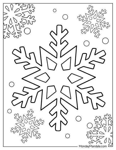 25 Snowflake Coloring Pages (Free PDF Printables)