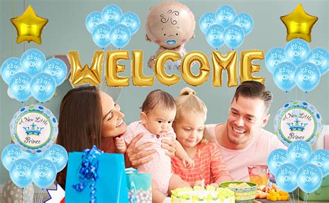 Party Station 44 pcs Welcome Baby Boy Home Decoration Kit - 1 Set of ...