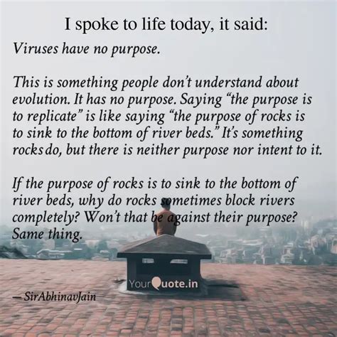 Viruses have no purpose. ... | Quotes & Writings by Abhinav Jain ...