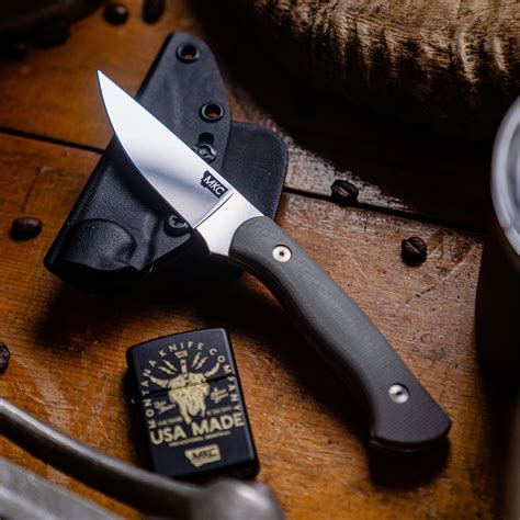 THE MAGNACUT BLACKFOOT 2.0 FIXED BLADE - GREY - Montana Knife Company